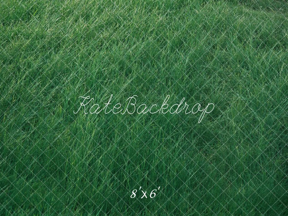 Kate Green Grass Field Floor Backdrop Designed by Kate Image - Image 3