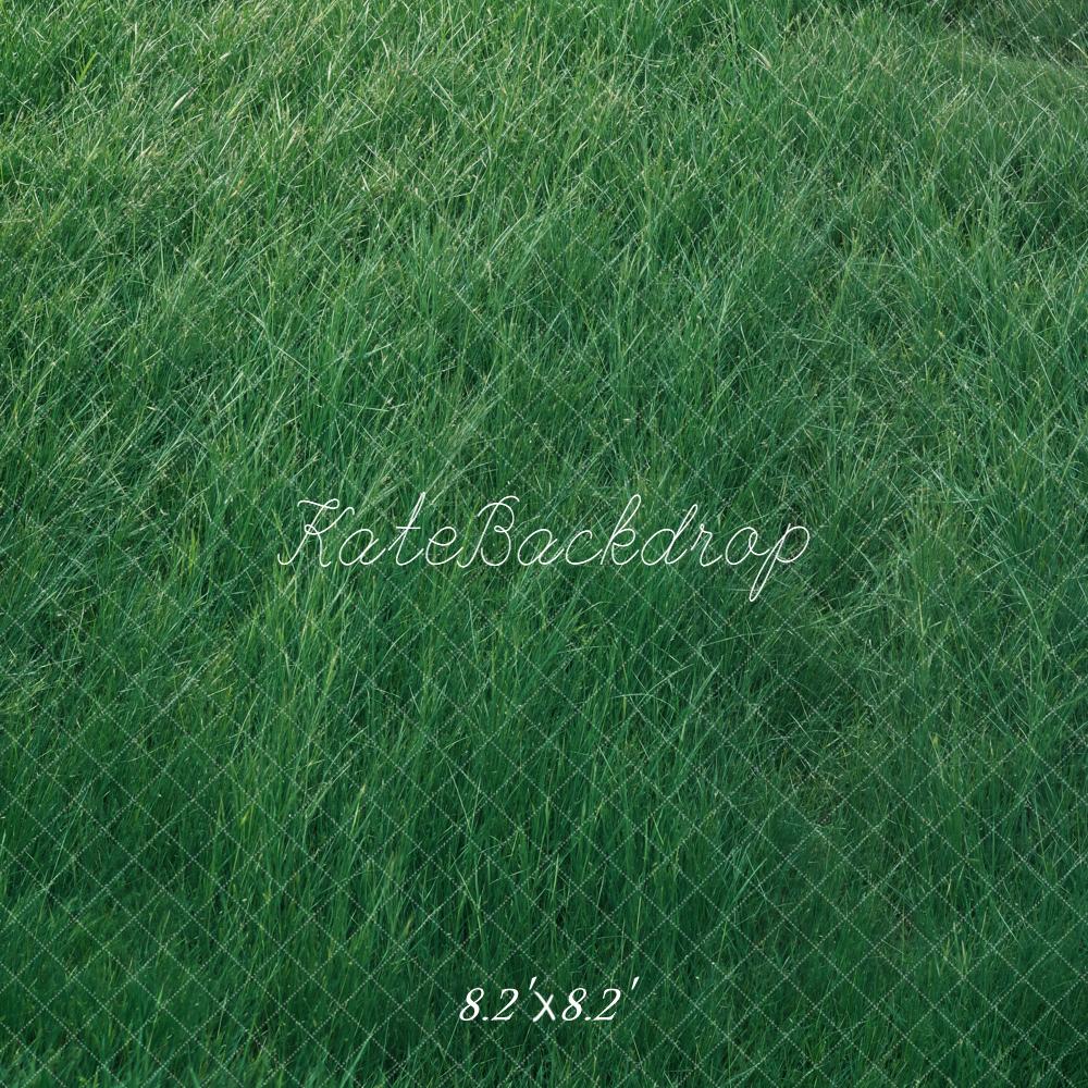 Kate Green Grass Field Floor Backdrop Designed by Kate Image - Image 5