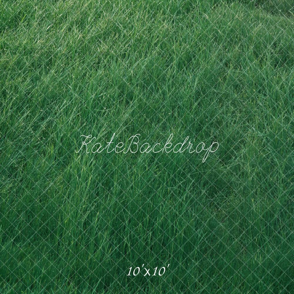 Kate Green Grass Field Floor Backdrop Designed by Kate Image - Image 7