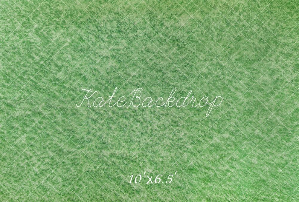 Kate Green Grass Ground Fleece Backdrop Designed by Emetselch - Image 2