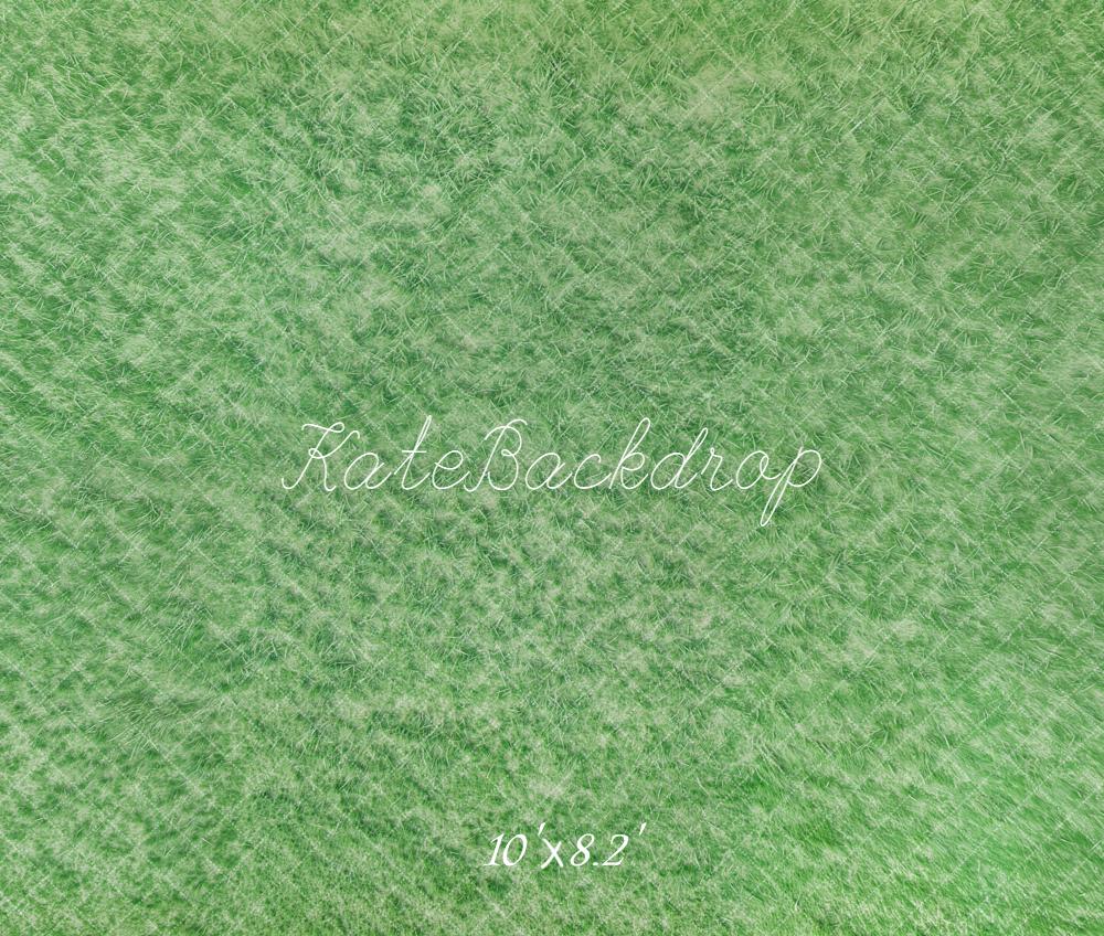 Kate Green Grass Ground Fleece Backdrop Designed by Emetselch - Image 3