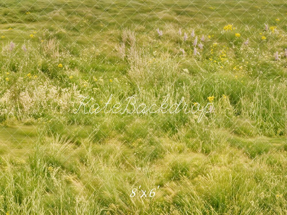 Kate Green Meadow Grass Floor Backdrop Designed by Emetselch - Image 3