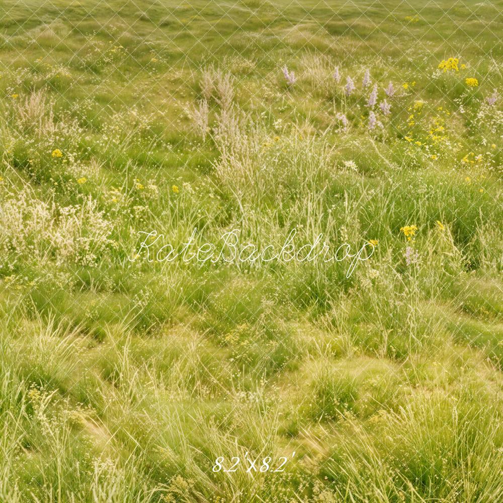 Kate Green Meadow Grass Floor Backdrop Designed by Emetselch - Image 5