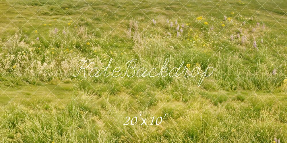 Kate Green Meadow Grass Floor Backdrop Designed by Emetselch - Image 8