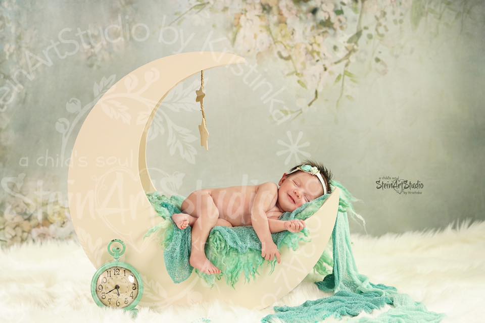 Kate Green Spring White Flowers Backdrop for Photography - Image 5