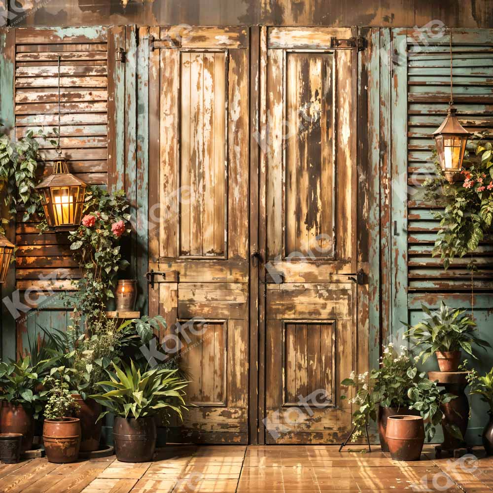 Kate Green Wooden Door Light Backdrop Designed by Emetselch - Image 2