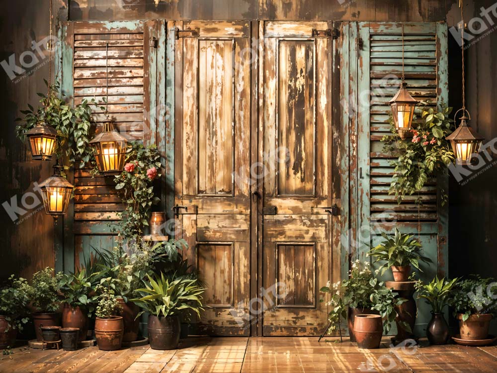 Kate Green Wooden Door Light Backdrop Designed by Emetselch - Image 3