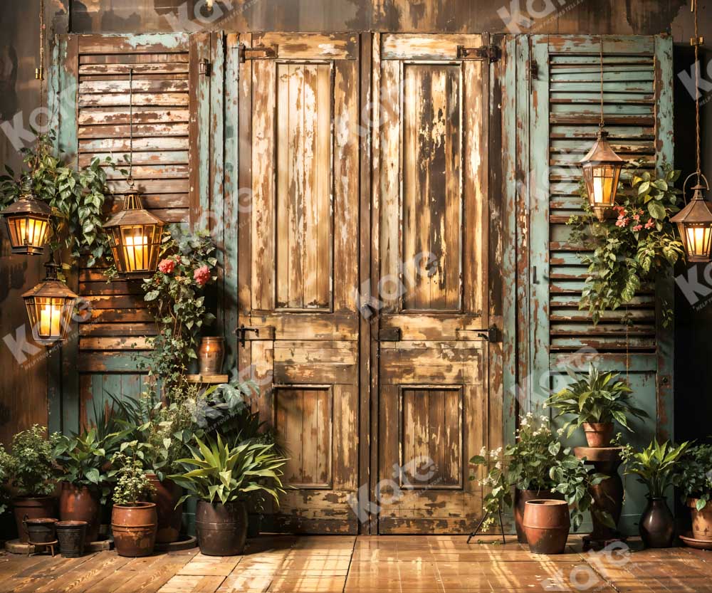 Kate Green Wooden Door Light Backdrop Designed by Emetselch - Image 4