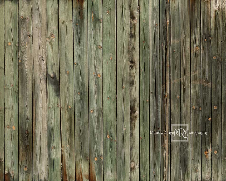 Kate Greenish Wood Boards Rubber Floor Mat Designed By Mandy Ringe Photography - Image 2