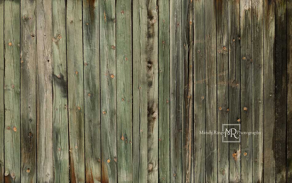 Kate Greenish Wood Boards Rubber Floor Mat Designed By Mandy Ringe Photography - Image 3