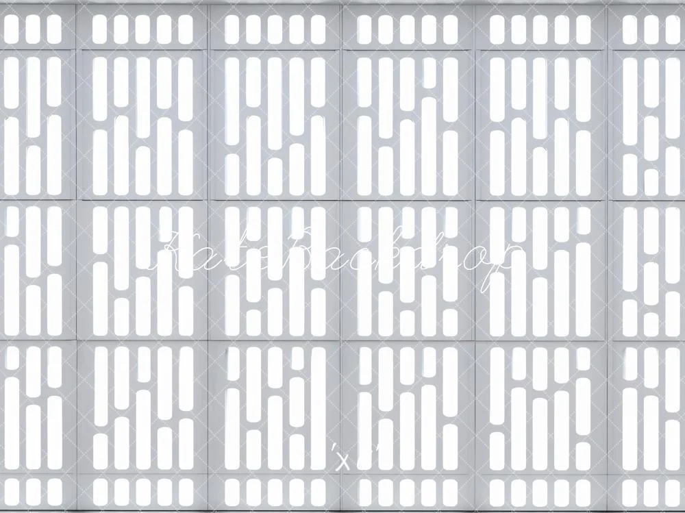 Kate Grey Abstract Geometric Panels Backdrop Designed by Mini MakeBelieve - Image 3