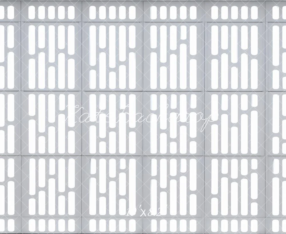 Kate Grey Abstract Geometric Panels Backdrop Designed by Mini MakeBelieve - Image 6