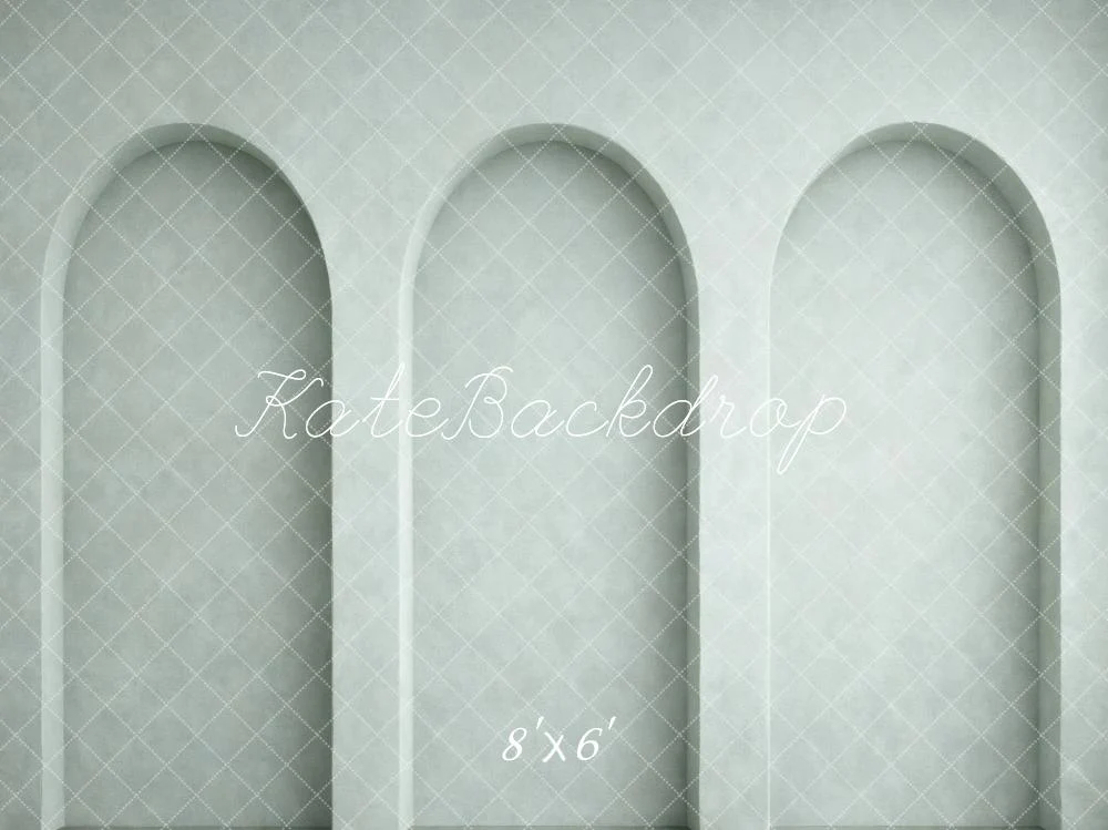 Kate Grey Arched Niche Wall Minimalist Backdrop Designed by Vertigo Productions - Image 3