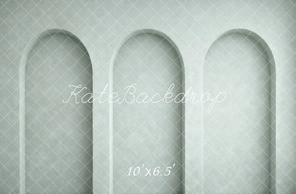 Kate Grey Arched Niche Wall Minimalist Backdrop Designed by Vertigo Productions - Image 4