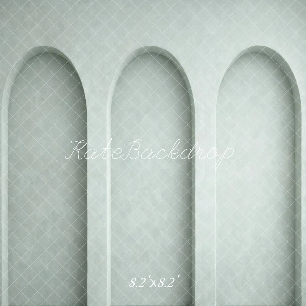 Kate Grey Arched Niche Wall Minimalist Backdrop Designed by Vertigo Productions - Image 5