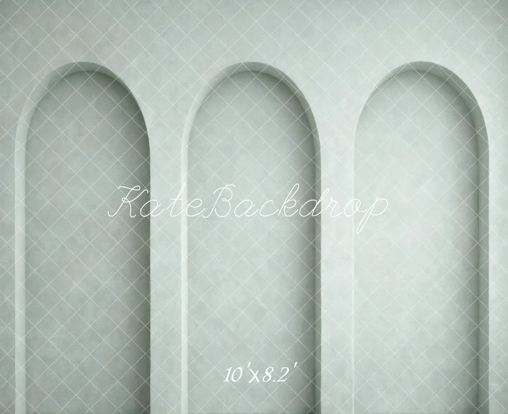 Kate Grey Arched Niche Wall Minimalist Backdrop Designed by Vertigo Productions - Image 6