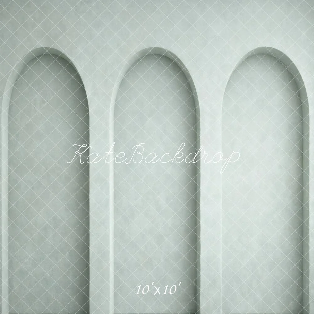 Kate Grey Arched Niche Wall Minimalist Backdrop Designed by Vertigo Productions - Image 7
