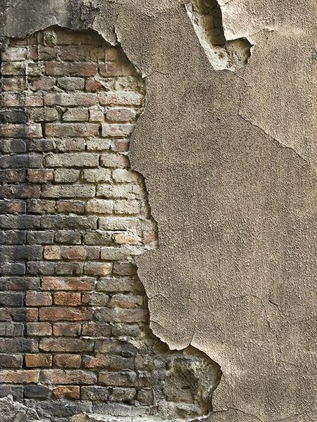 Kate Grey Damaged  Cement Brick Backdrop for Senior Photo - Image 2