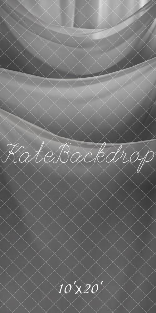 Kate Grey Draped Curtains Backdrop Designed by Emetselch - Image 11