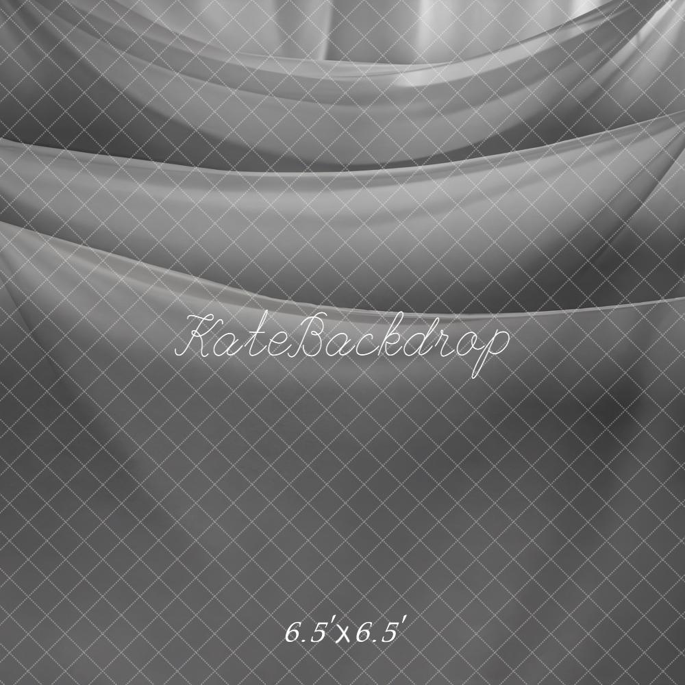 Kate Grey Draped Curtains Backdrop Designed by Emetselch - Image 5