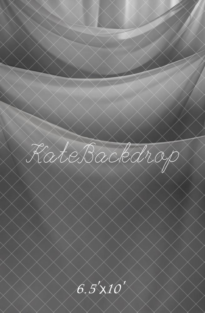 Kate Grey Draped Curtains Backdrop Designed by Emetselch - Image 7
