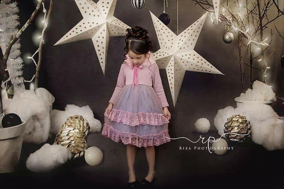 Kate Christmas Grey Star Backdrops for Photography - Image 3