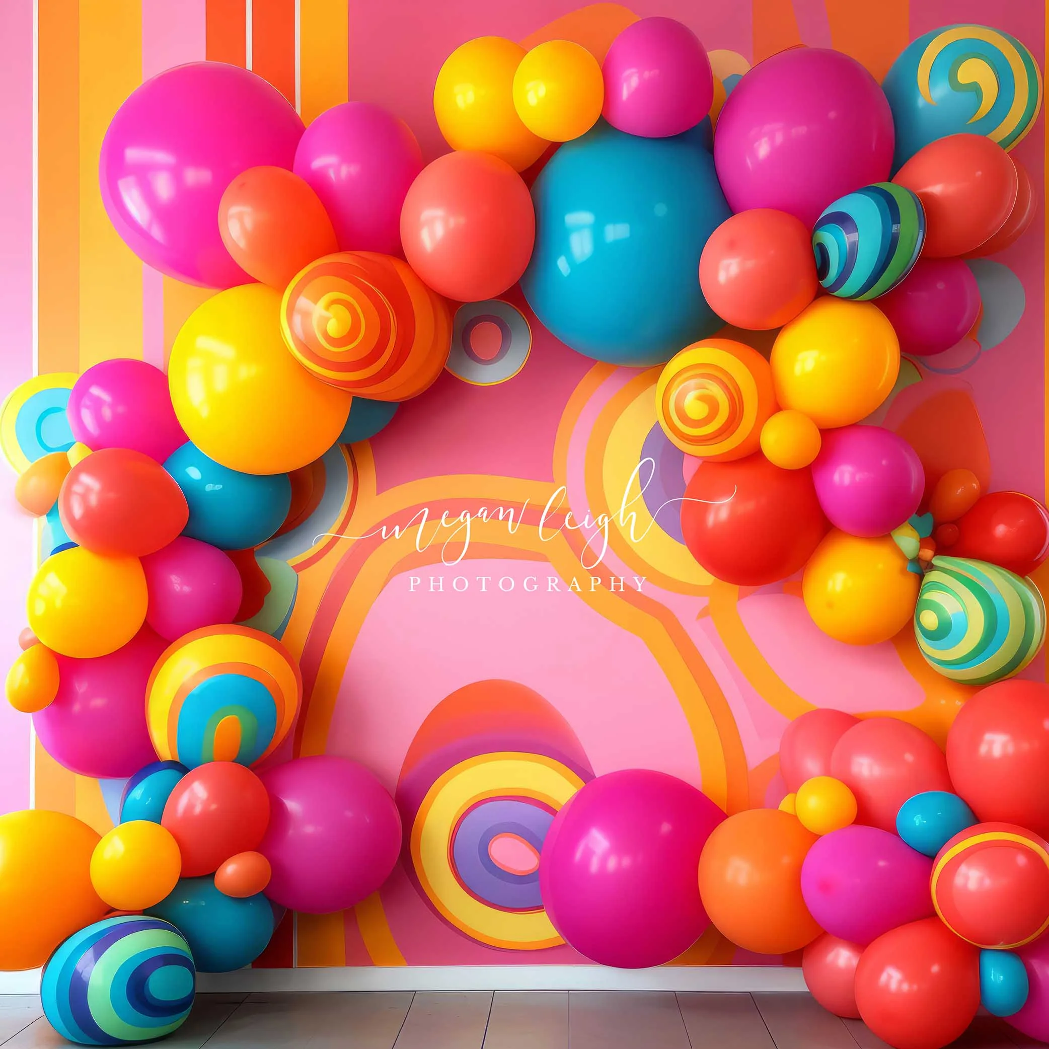 Kate Groovy Wall Balloons Backdrop Designed by Megan Leigh Photography - Image 2