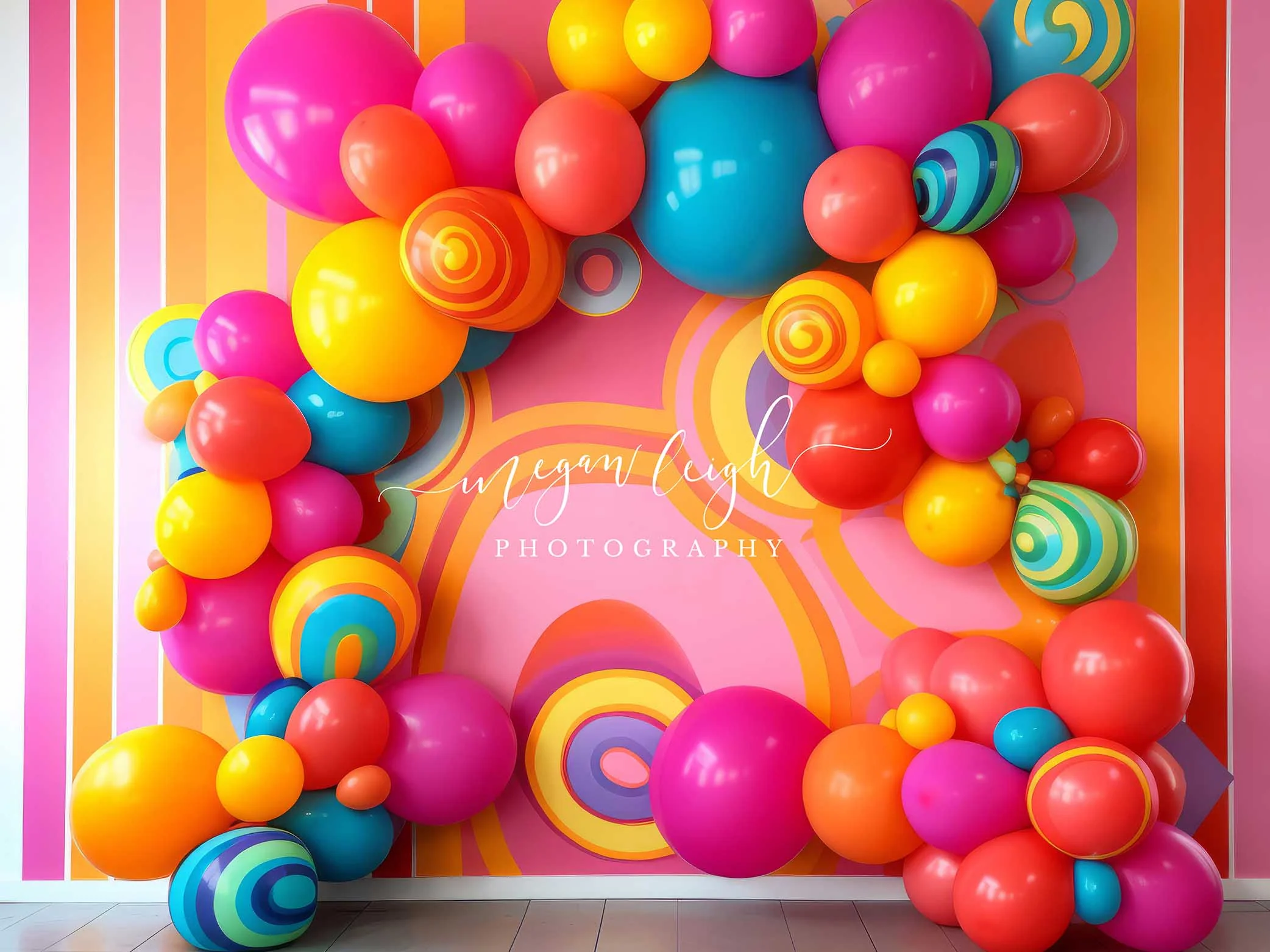 Kate Groovy Wall Balloons Backdrop Designed by Megan Leigh Photography - Image 3