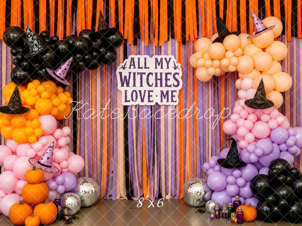 Kate Halloween Balloon Garland Witch Hats Backdrop Designed by Patty Robert - Image 3