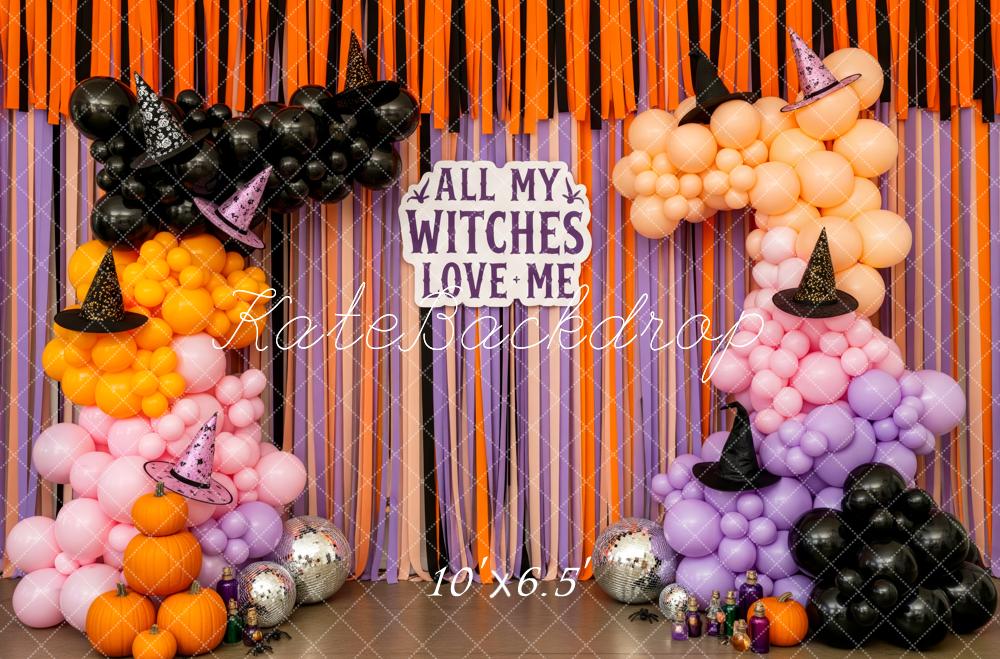 Kate Halloween Balloon Garland Witch Hats Backdrop Designed by Patty Robert - Image 4