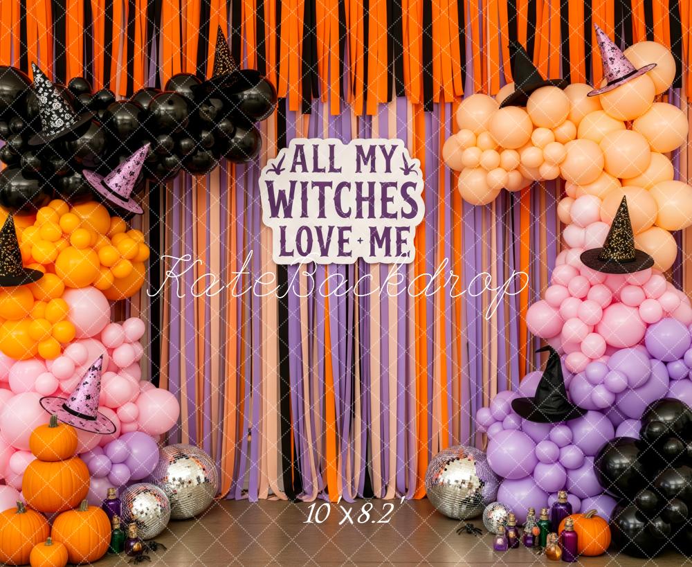 Kate Halloween Balloon Garland Witch Hats Backdrop Designed by Patty Robert - Image 6