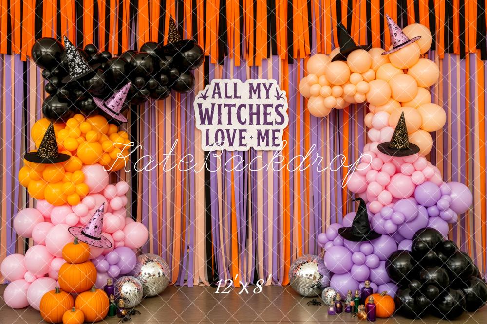 Kate Halloween Balloon Garland Witch Hats Backdrop Designed by Patty Robert - Image 8
