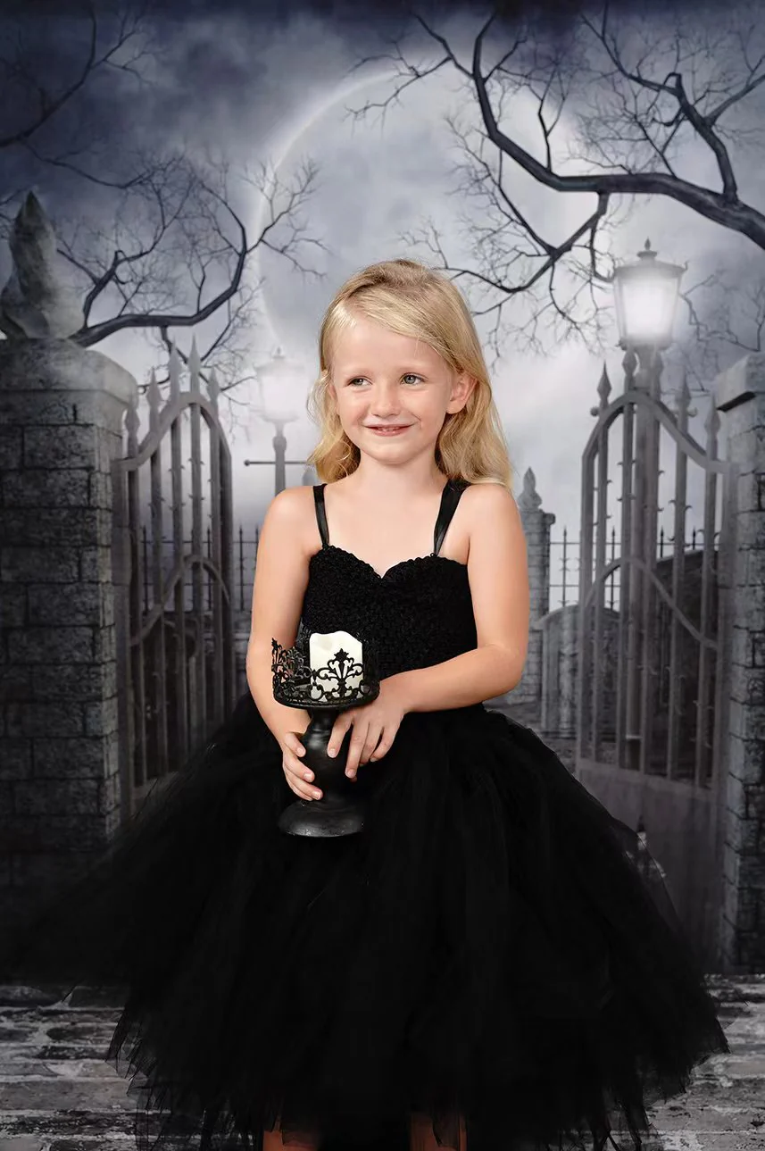 Kate Halloween Dark Backdrop for photography Haunted house - Image 4