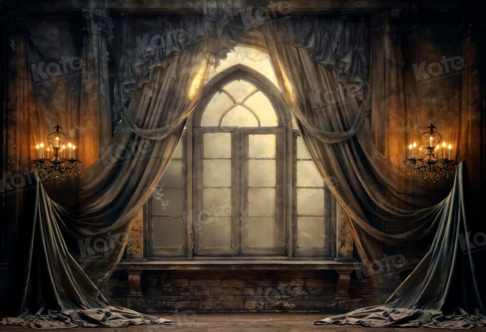 Kate Halloween Dark Stage Curtain Backdrop Designed by Emetselch - Image 2