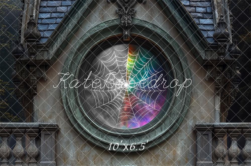 Kate Halloween Exterior Spider Web Window Backdrop Designed by Mini MakeBelieve - Image 6
