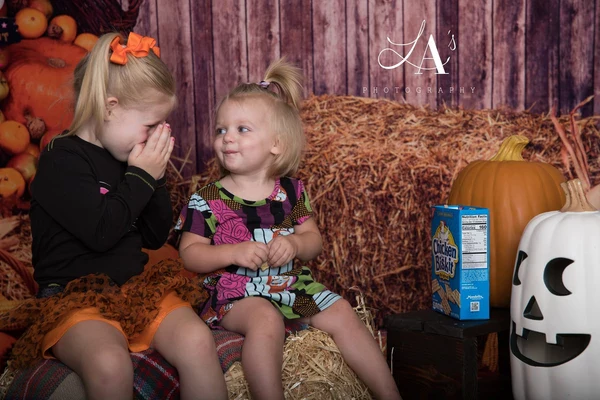 Kate Halloween Autumn Pumpkin Grass Pile Farm Backdrop Photography - Image 3