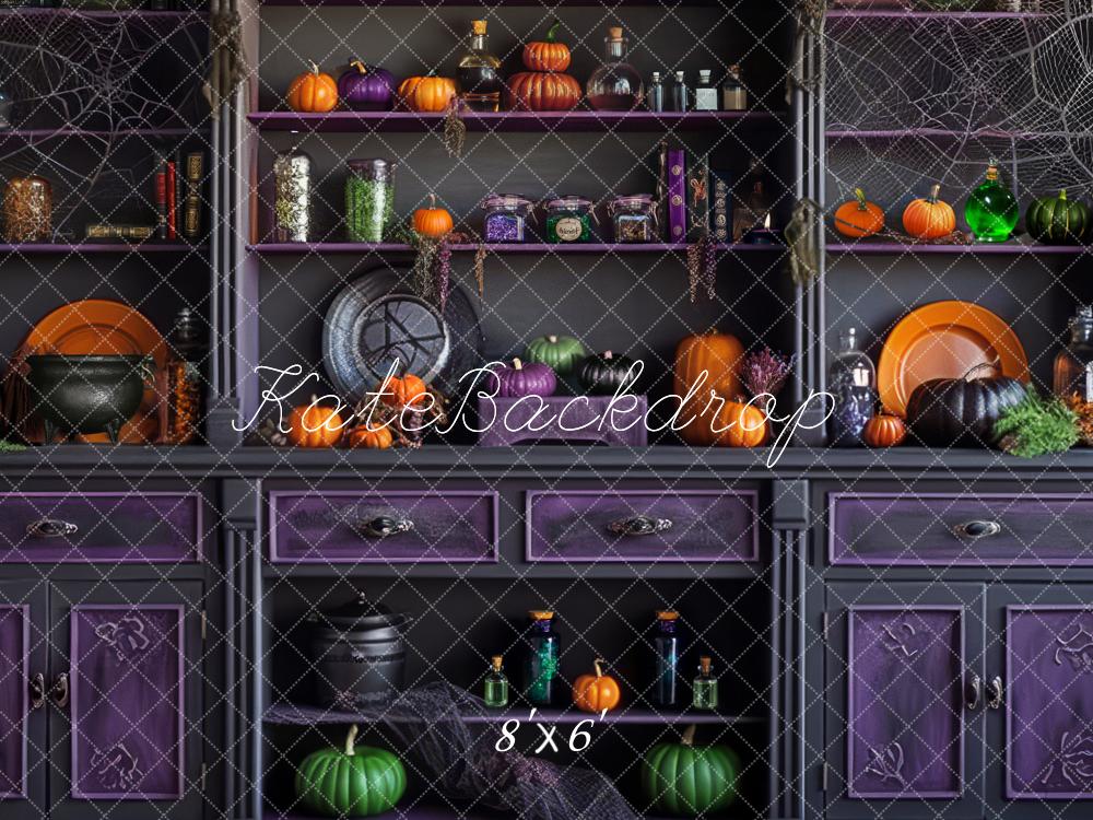 Kate Halloween Kitchen Backdrop Designed by Mandy Ringe Photography - Image 4