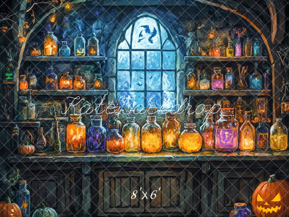 Kate Halloween Magic Laboratory Window Backdrop Designed by GQ - Image 3
