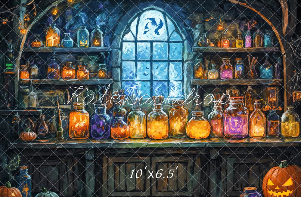 Kate Halloween Magic Laboratory Window Backdrop Designed by GQ - Image 4