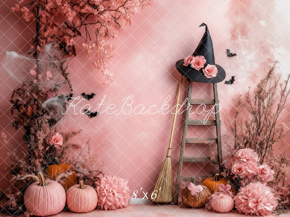 Kate Halloween Pink Witch’s Corner Backdrop Designed by Patty Robert - Image 4