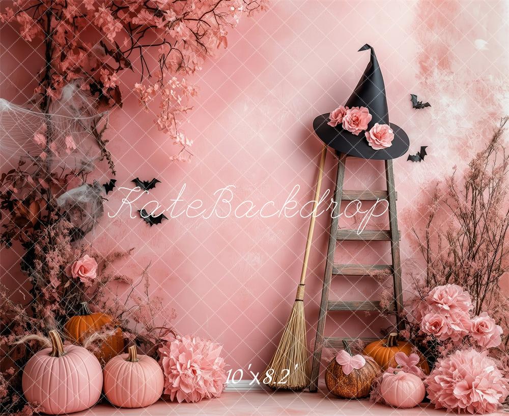 Kate Halloween Pink Witch’s Corner Backdrop Designed by Patty Robert - Image 5