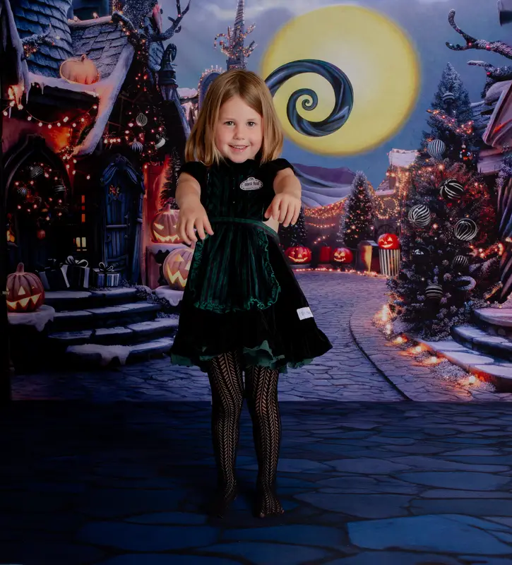 Kate Halloween Pumpkin Dark Town Street+Dark Blue Cobblestone Rubber Floor Mat - Image 3