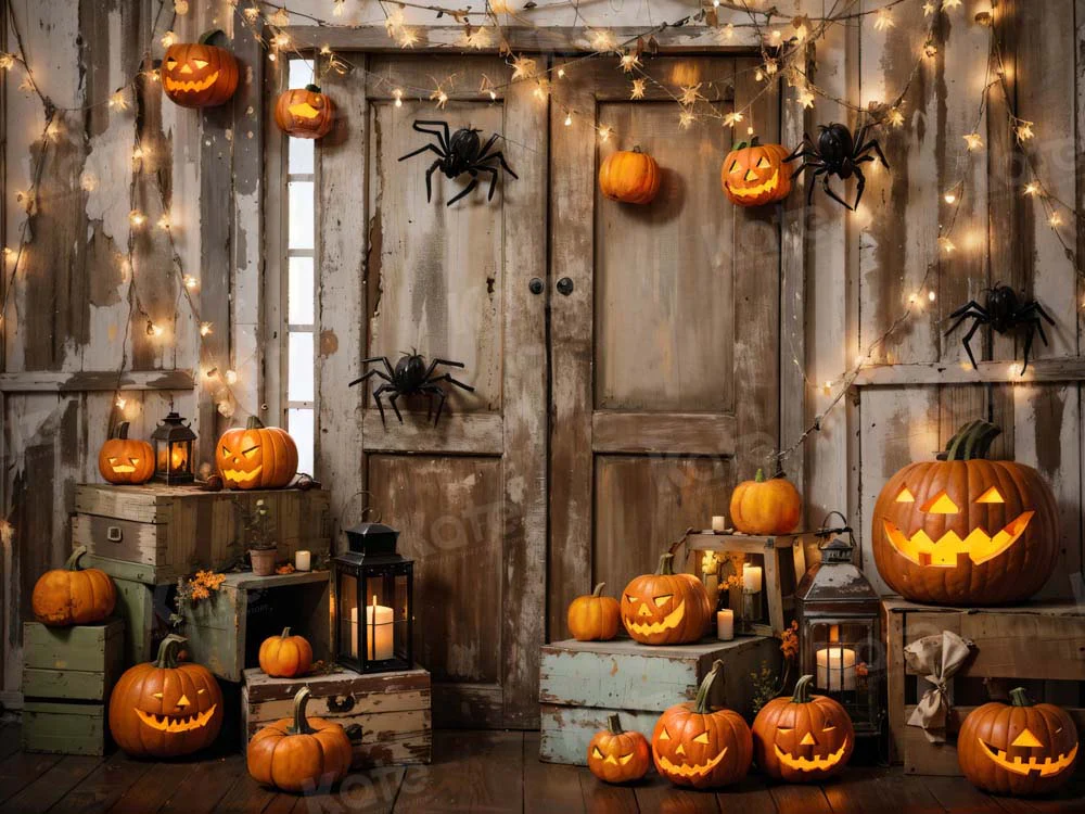 Kate Halloween Pumpkin Door Backdrop Designed by Chain Photography - Image 6