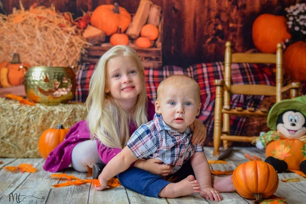 Kate Halloween Pumpkin Haystack Autumn Backdrop for Photograpy - Image 7