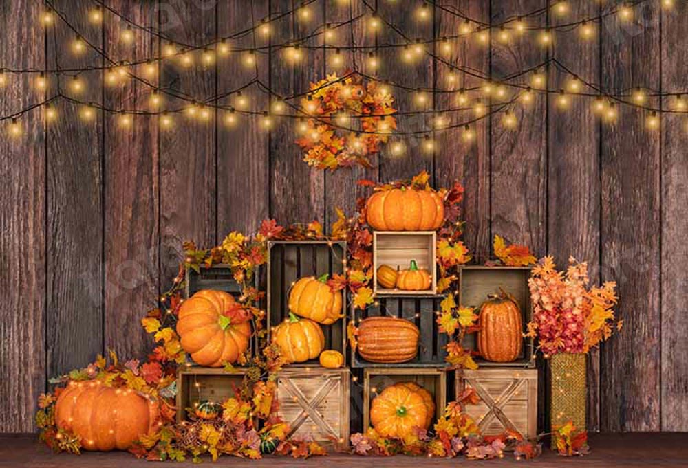 Kate Halloween Pumpkins Backdrop Autumn Designed by Emetselch