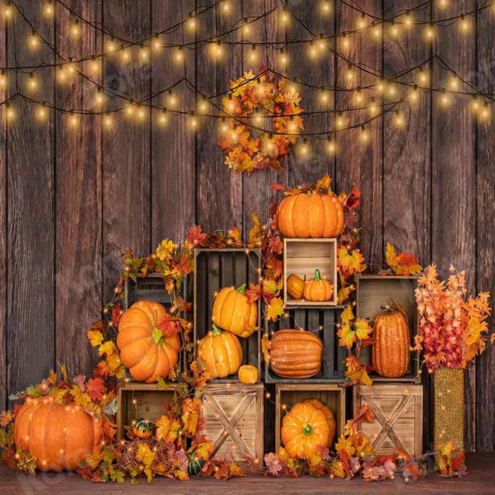Kate Halloween Pumpkins Backdrop Autumn Designed by Emetselch - Image 2