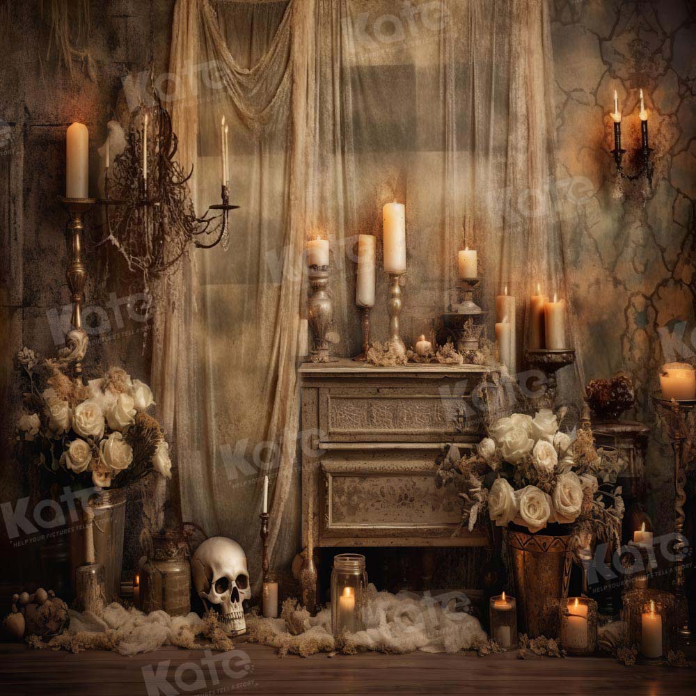 Kate Halloween Retro Spooky Backdrop Designed by Emetselch - Image 3
