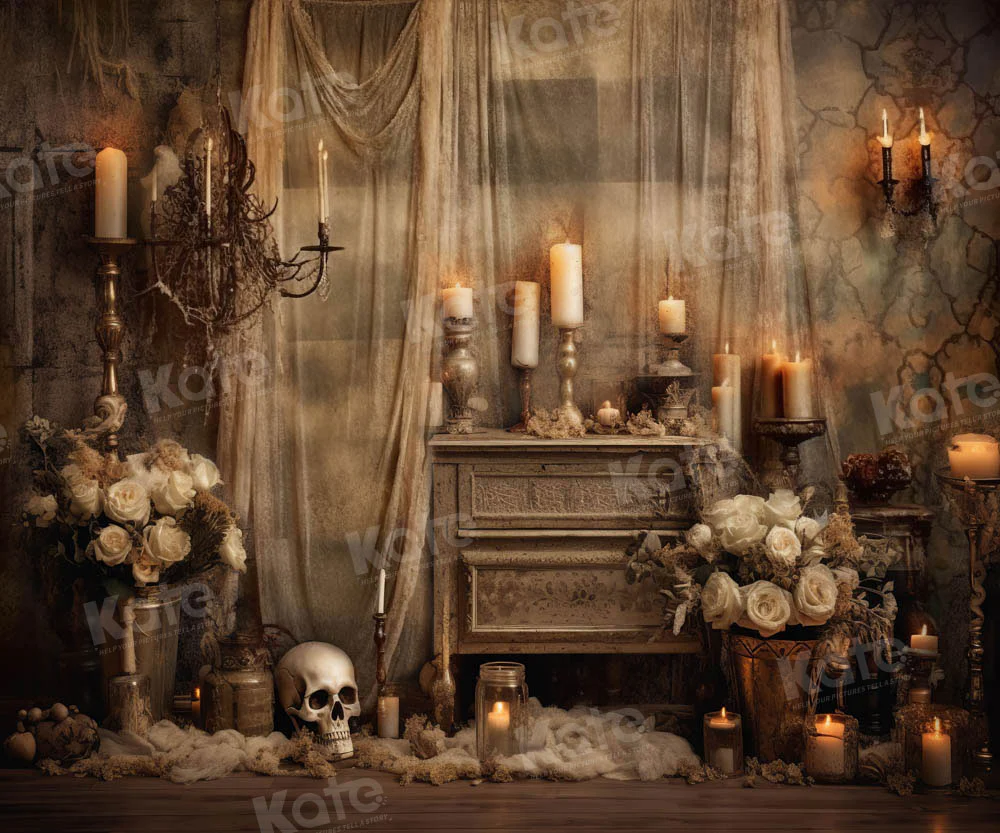 Kate Halloween Retro Spooky Backdrop Designed by Emetselch - Image 4