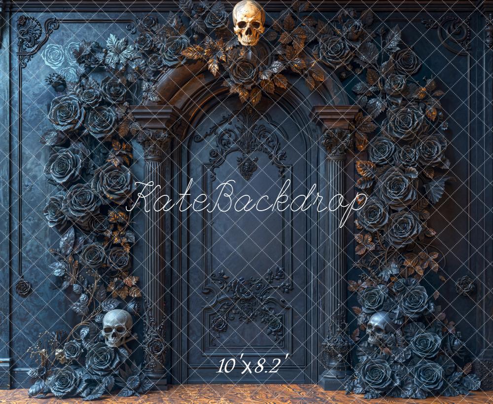 Kate Halloween Skull Gothic Arch Backdrop Designed by Emetselch - Image 6