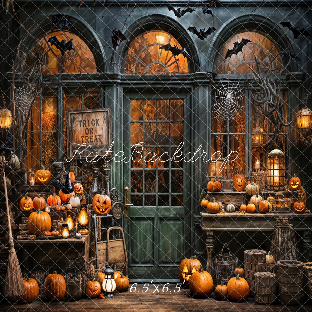 Kate Halloween Spooky Pumpkin Store Backdrop Designed by Emetselch - Image 4